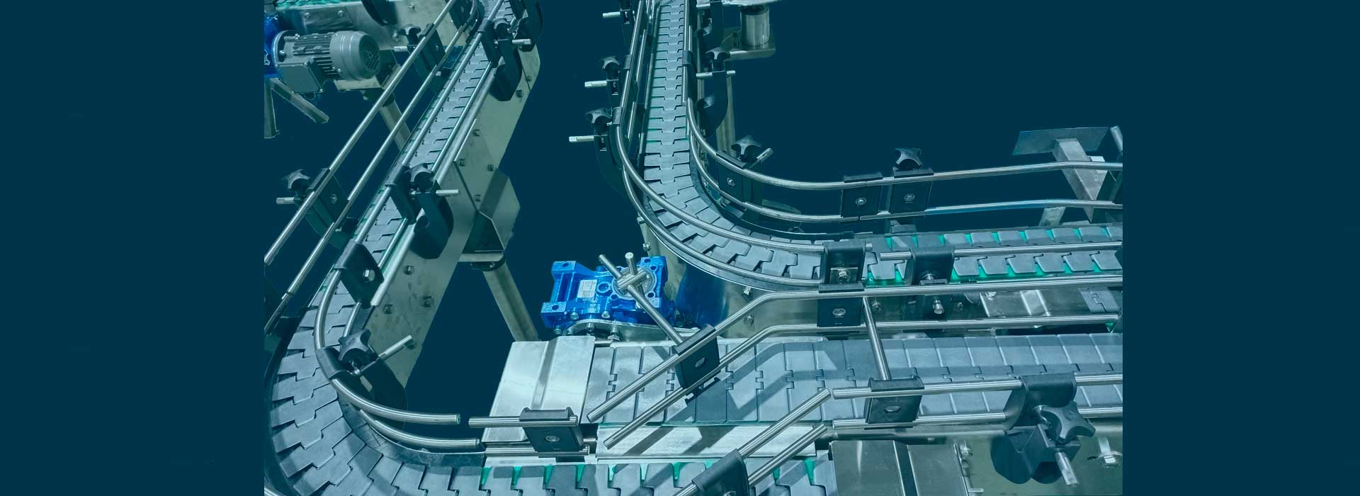 Cabecera Transportadores, Curvas pasos angulares 90º